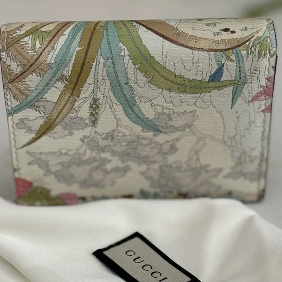 Gucci Shangai Calfskin Tiger Savanah Horsebit 1955 Card Case Wallet ~ NWOT - Picture 8 of 12